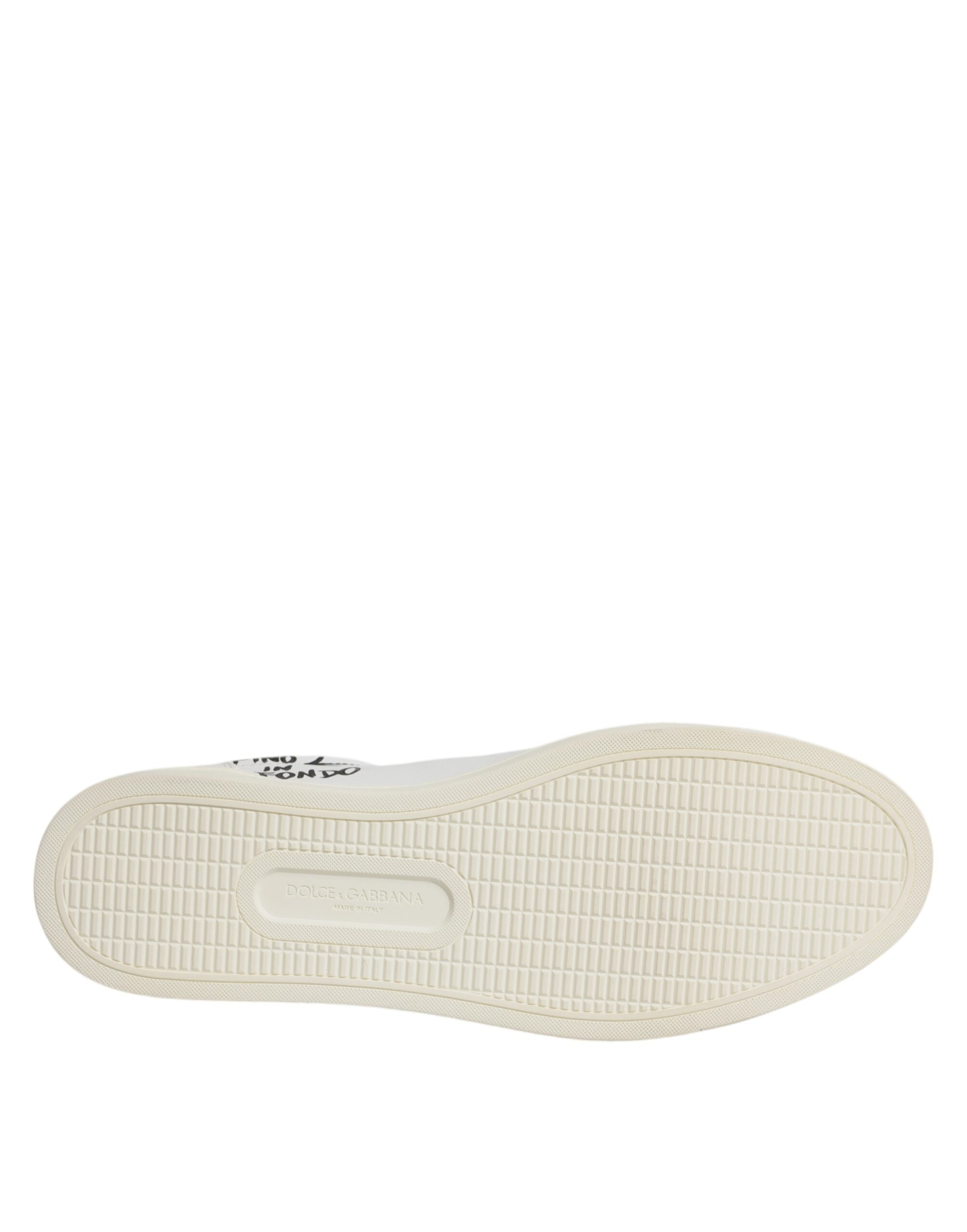 White Leather Milano Low Top Sneakers Shoes - ventzia