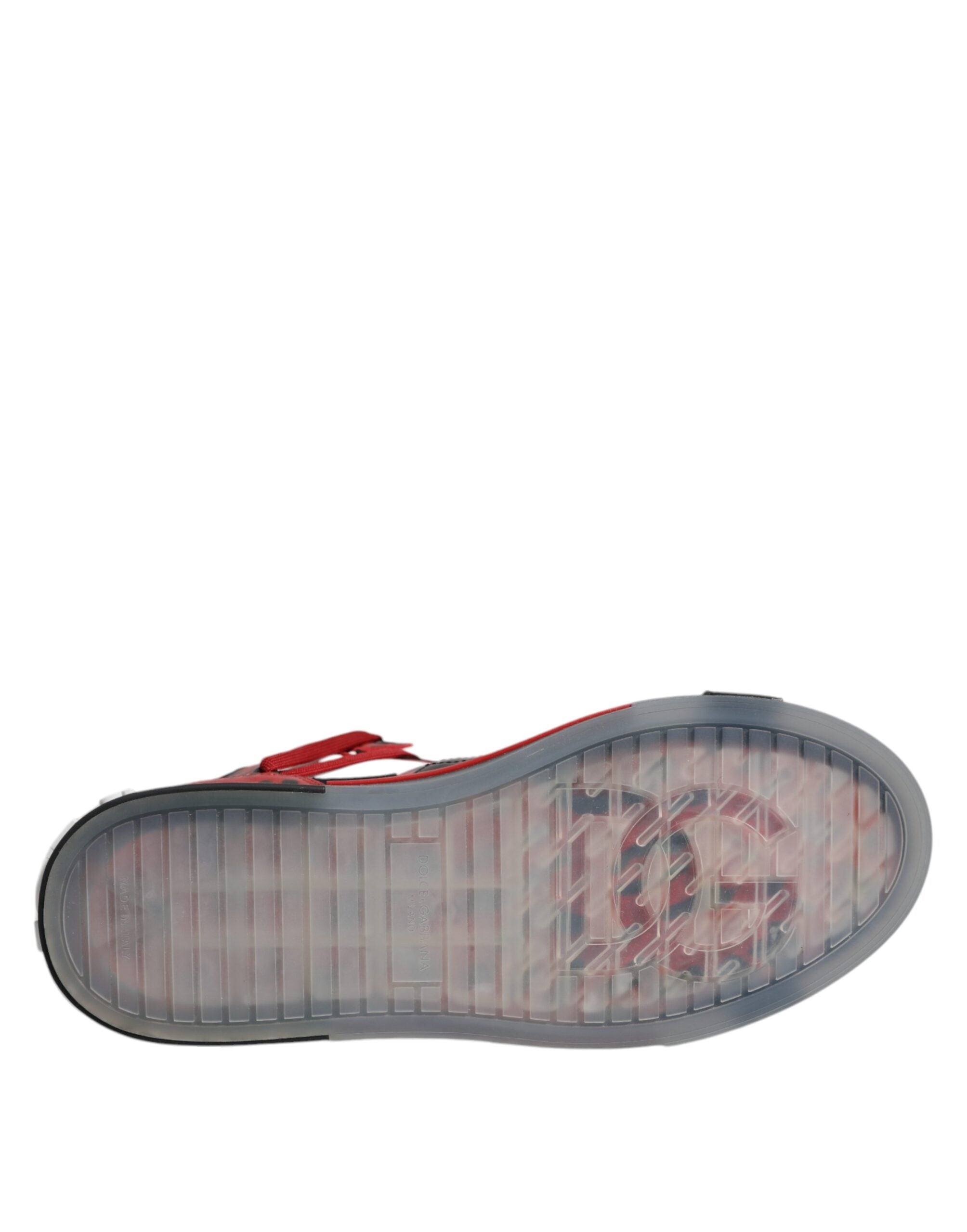 Multicolor Leather High Top Sneakers Shoes - ventzia