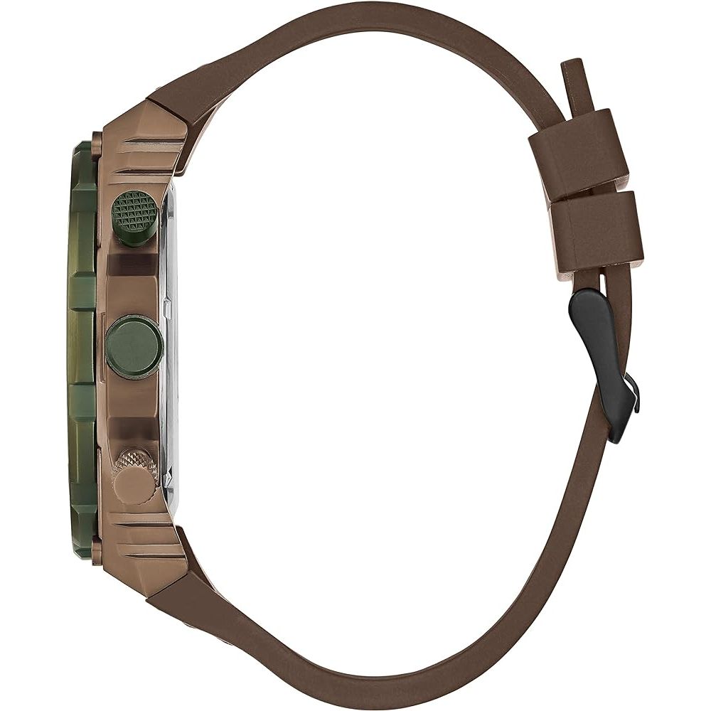 Brown Synthetic Dress Watch - ventzia