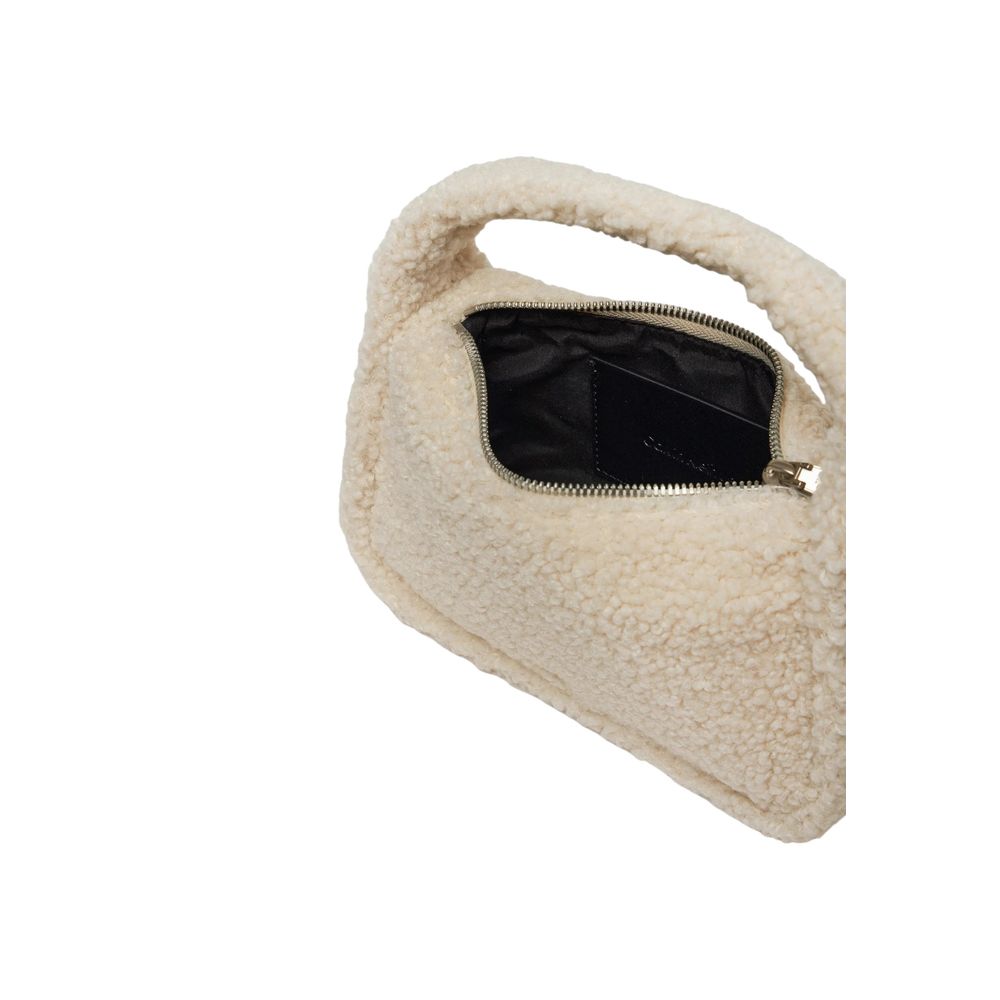 Cream Recycled Polyester Handbag - ventzia