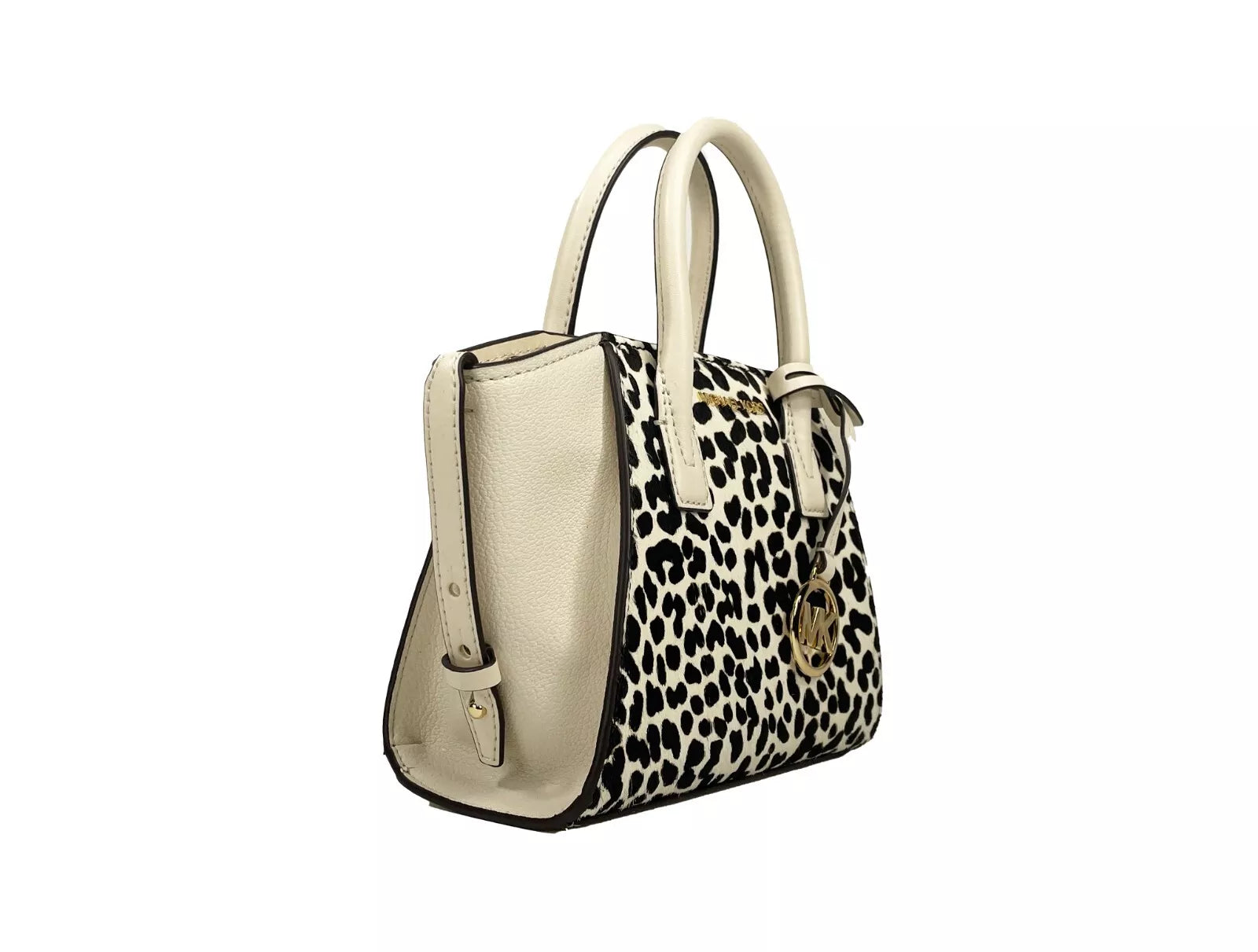 Avril XS Cream Cheetah Satchel Crossbody Bag Purse - ventzia
