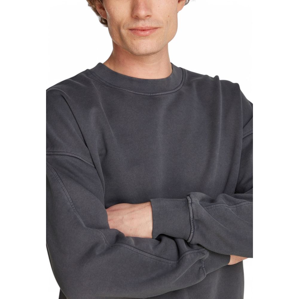 Gray Cotton Sweatshirt - ventzia