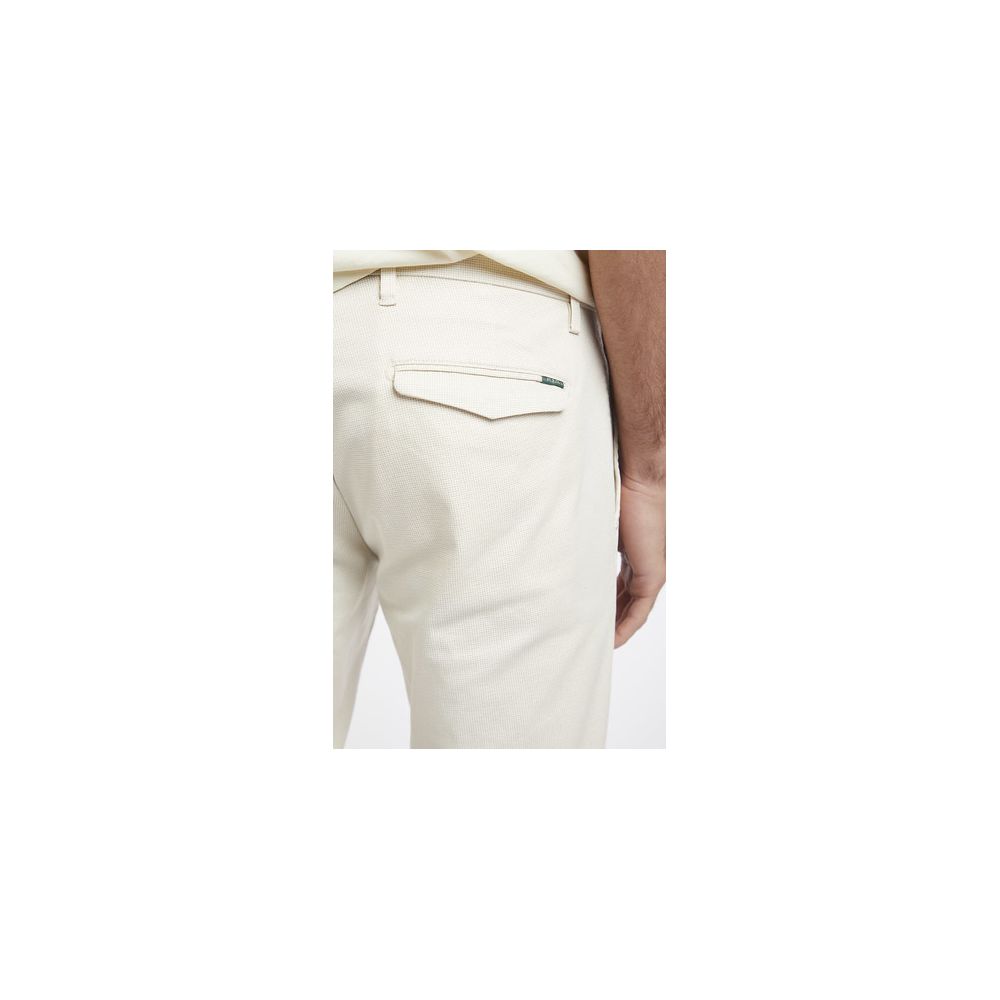 Beige Cotton Jeans & Pant - ventzia