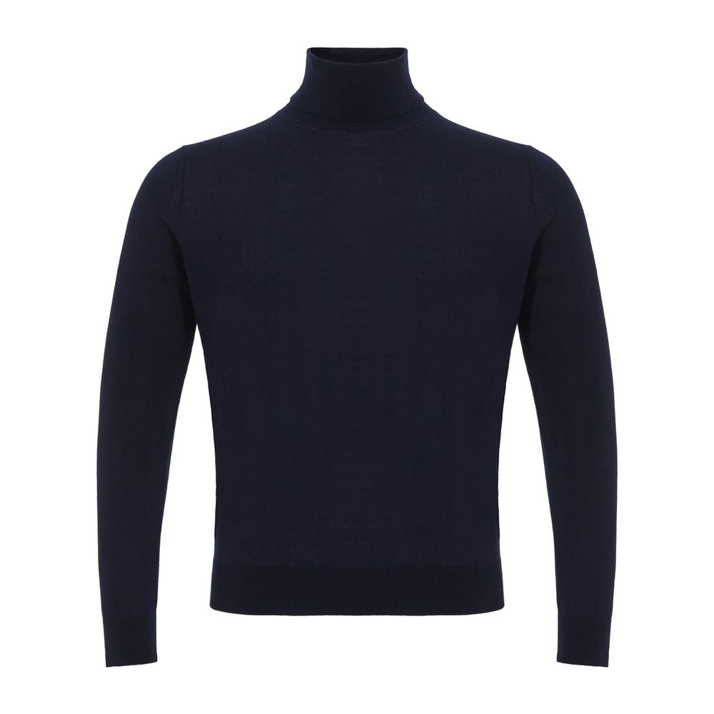 Blue Cashmere Turtleneck - ventzia