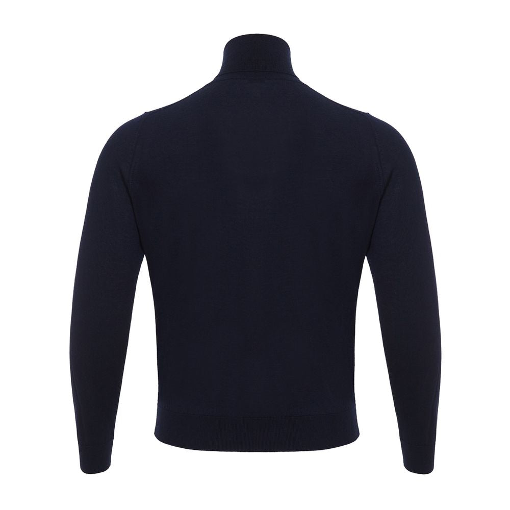 Blue Cashmere Turtleneck - ventzia