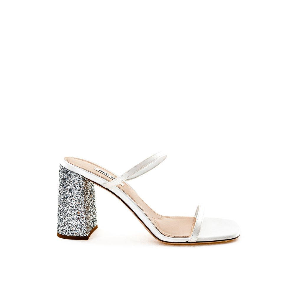 White Silk Sandal - ventzia