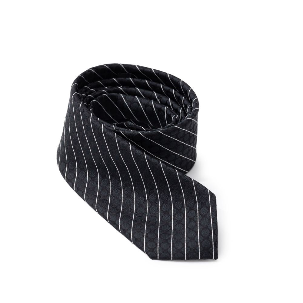 Black Polyester Ties & Bowty - ventzia