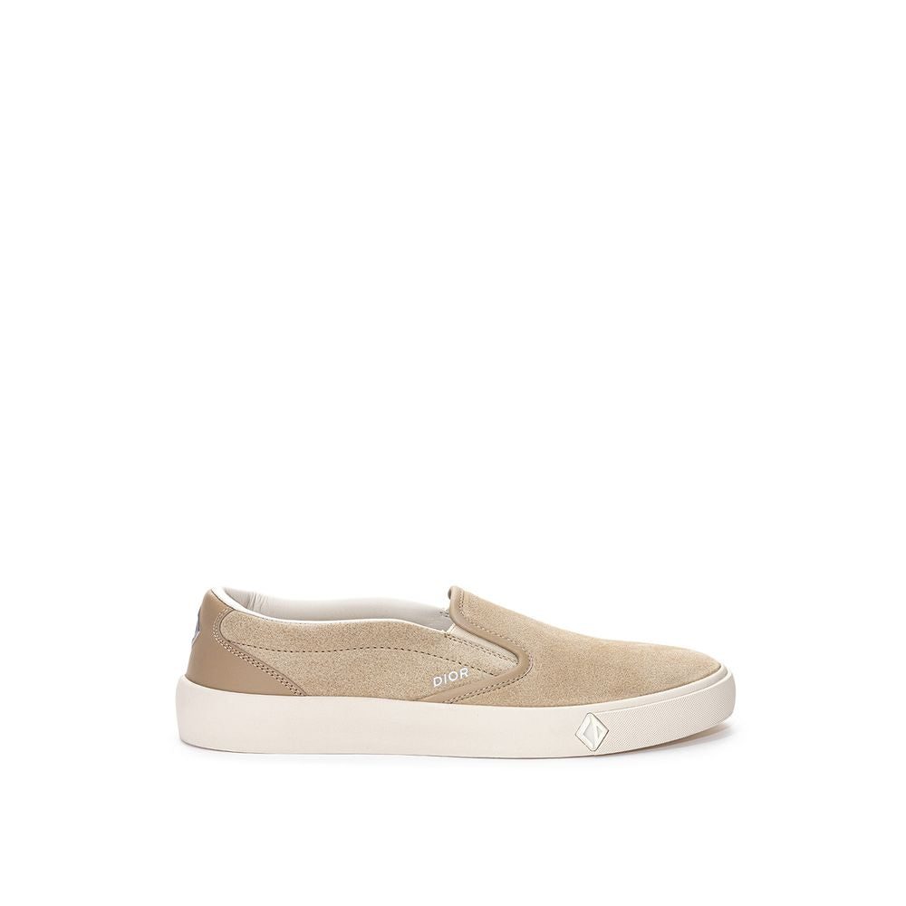 Beige Leather Sneaker - ventzia