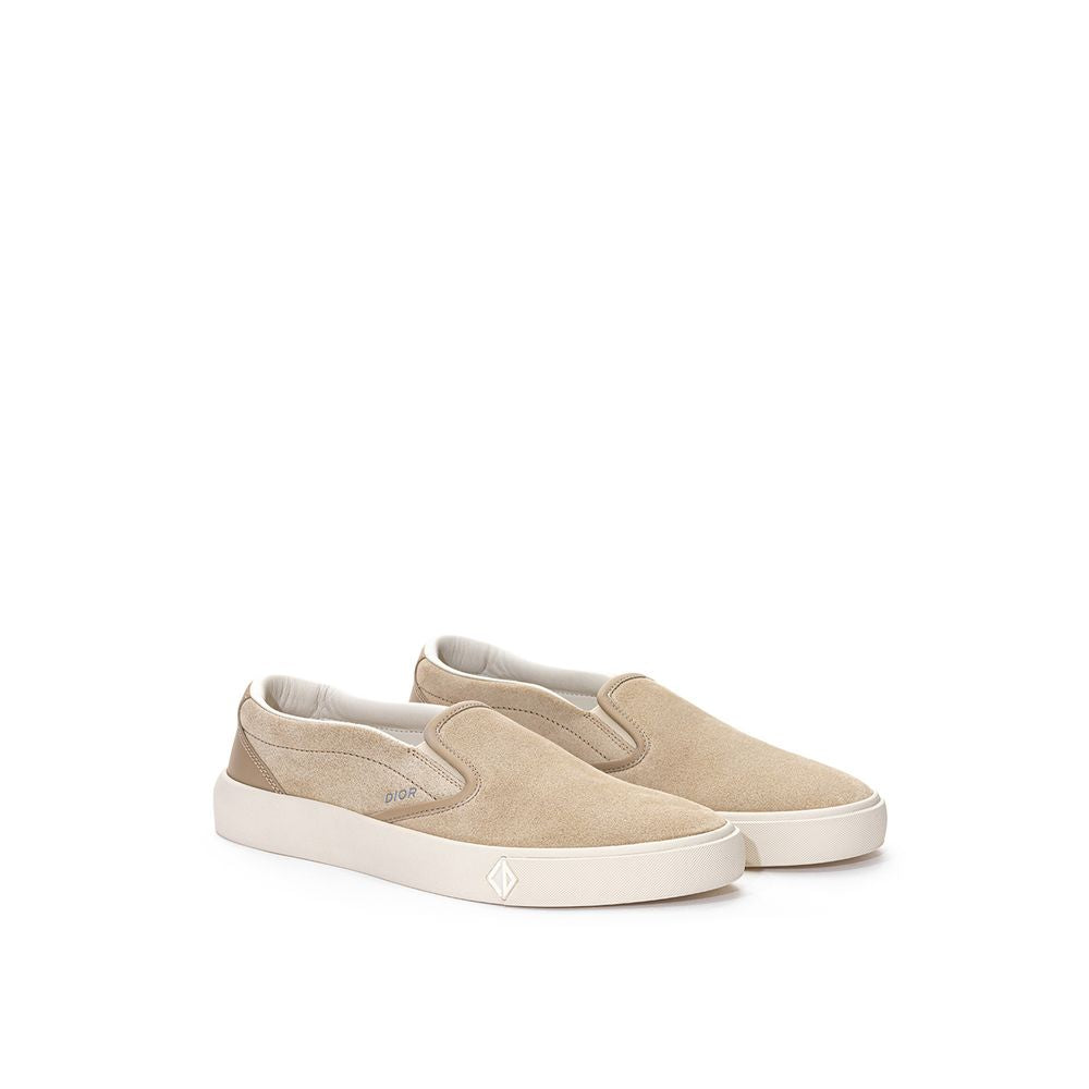 Beige Leather Sneaker - ventzia