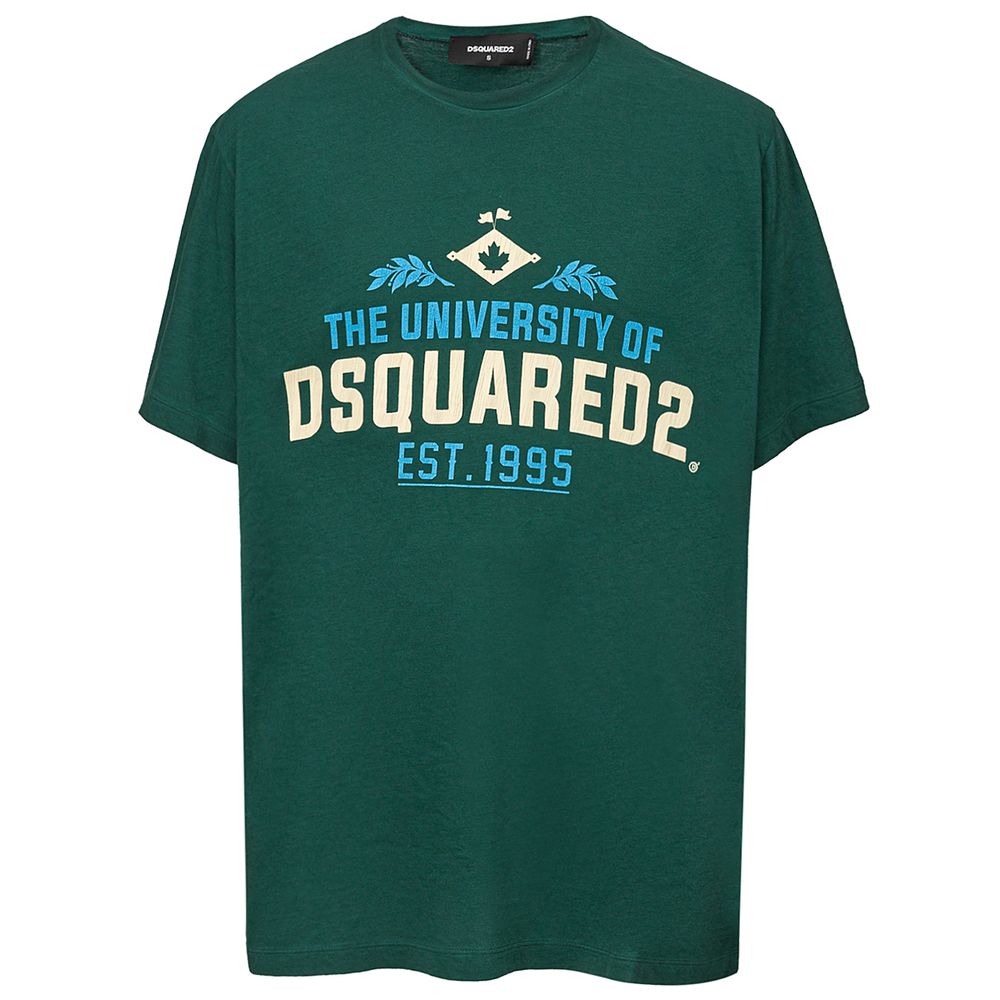 Green Cotton T-Shirt - ventzia