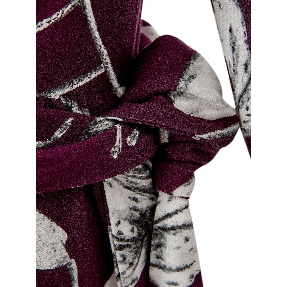 Elegant Purple Viscose Dress - ventzia
