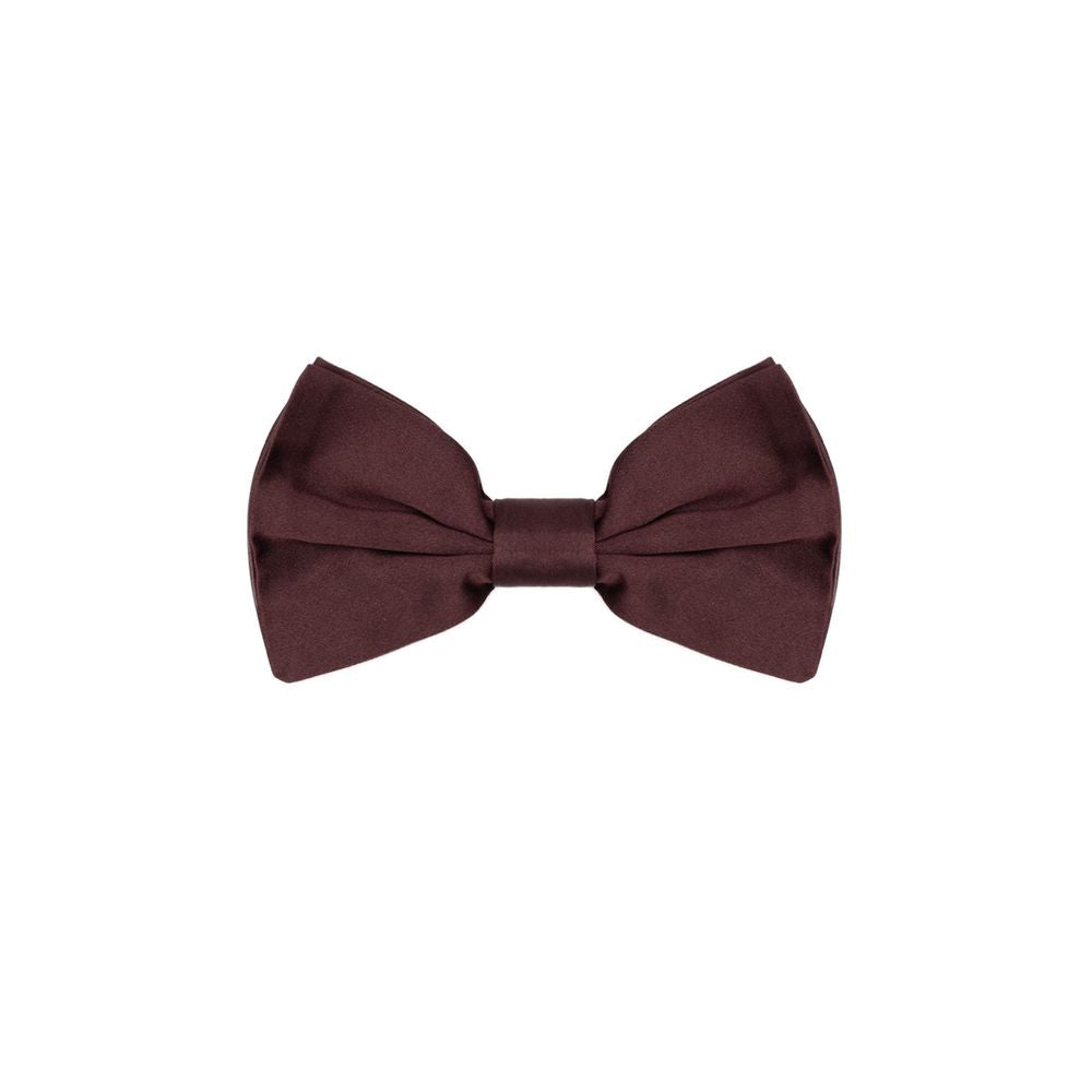 Burgundy Silk Bowty - ventzia