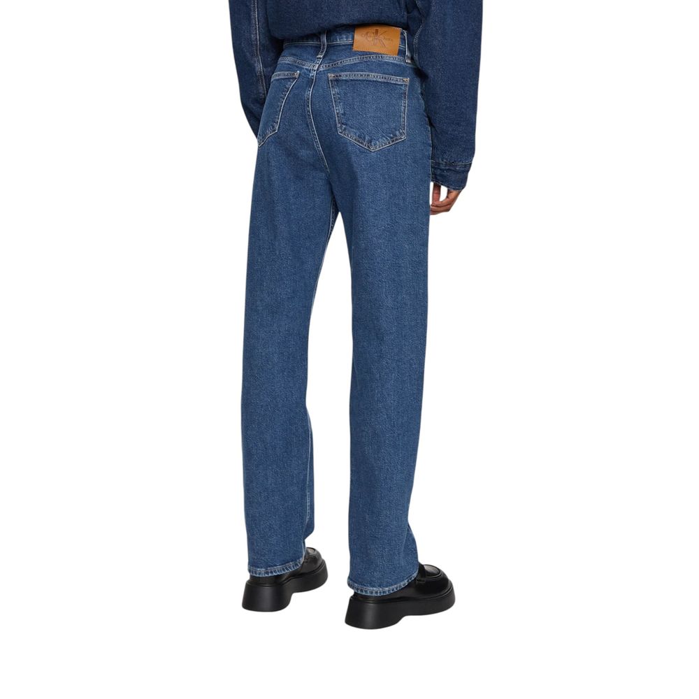 Blue Cotton Mom Jeans