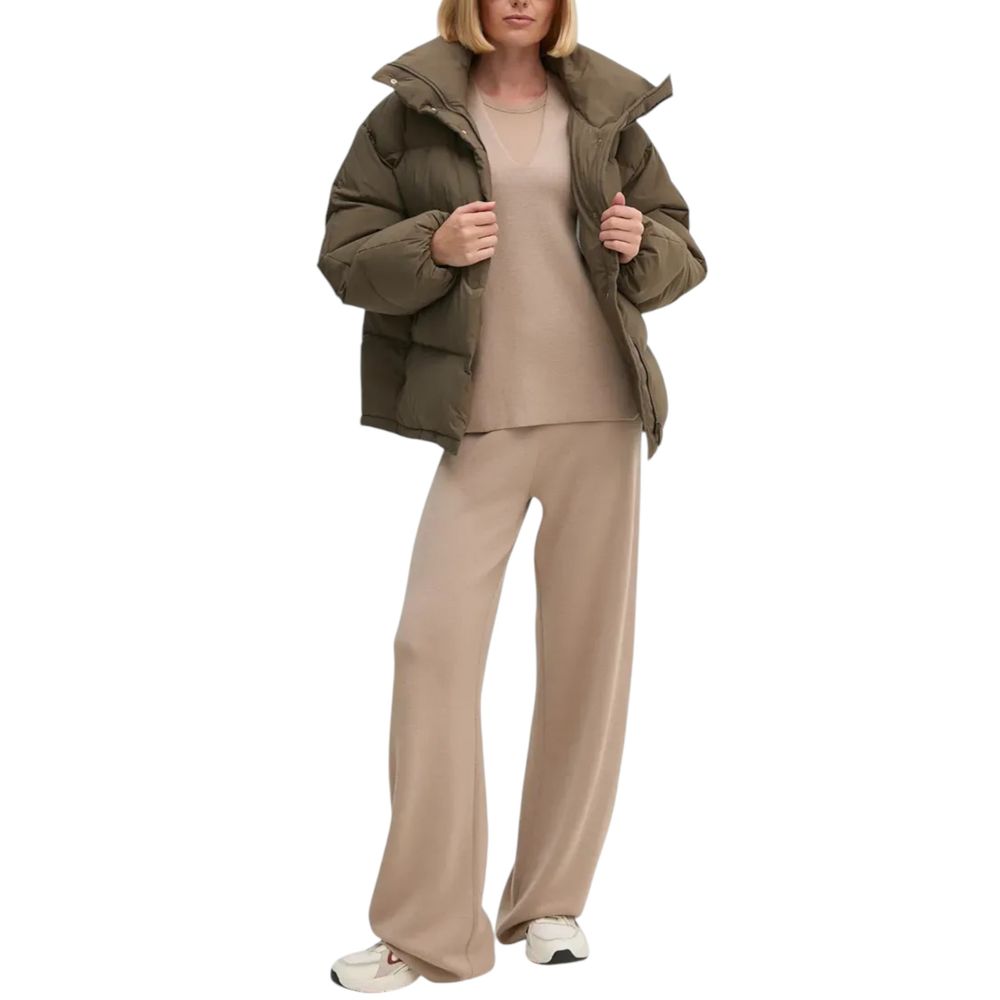 Brown Polyester Coat