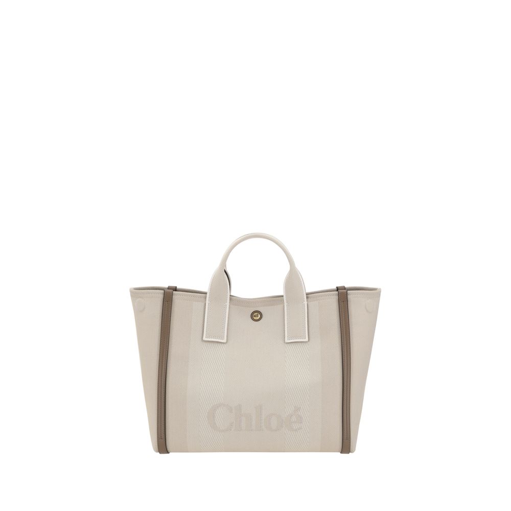 Beige Cotton Handbag - ventzia