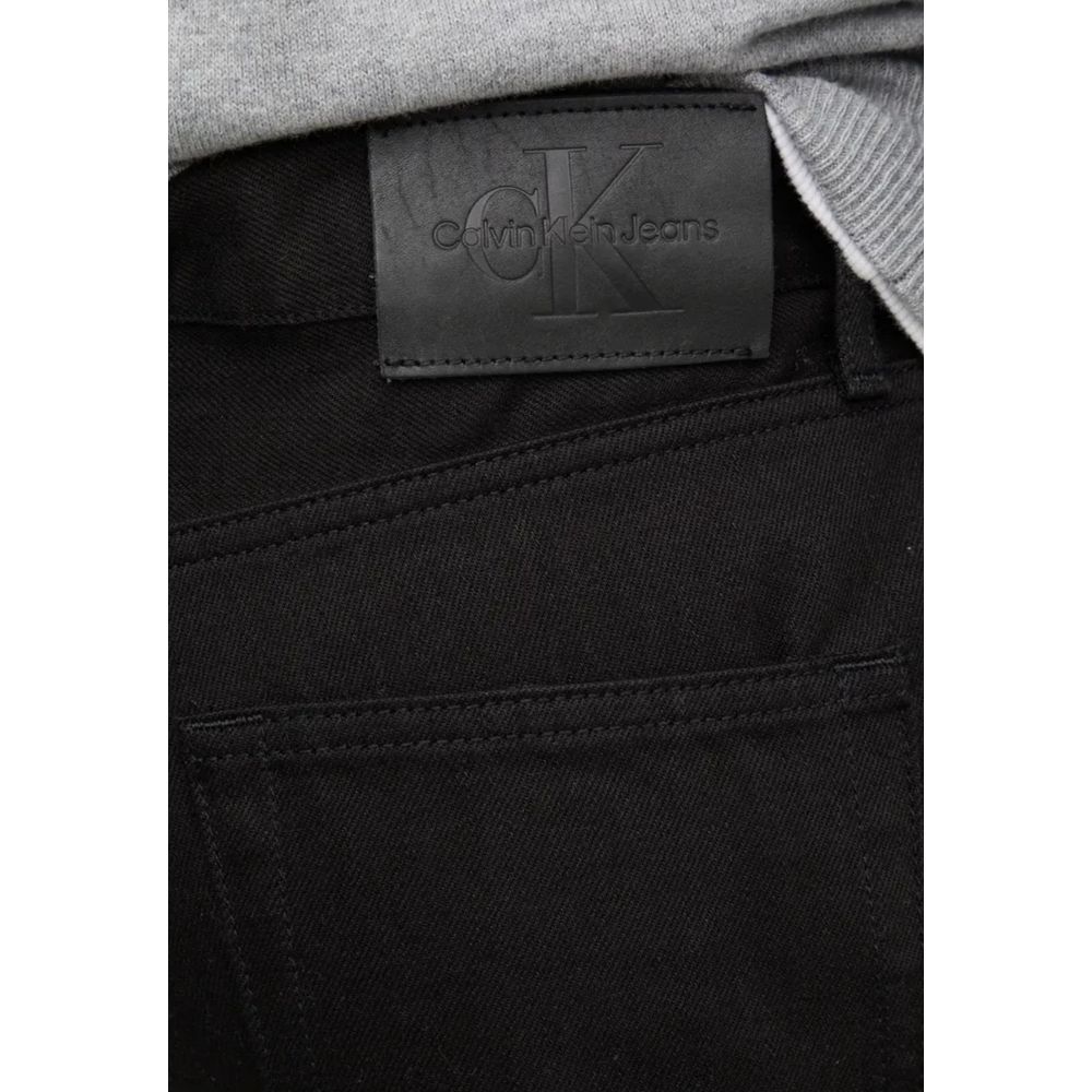 Black Cotton Relaxed Fit Jean