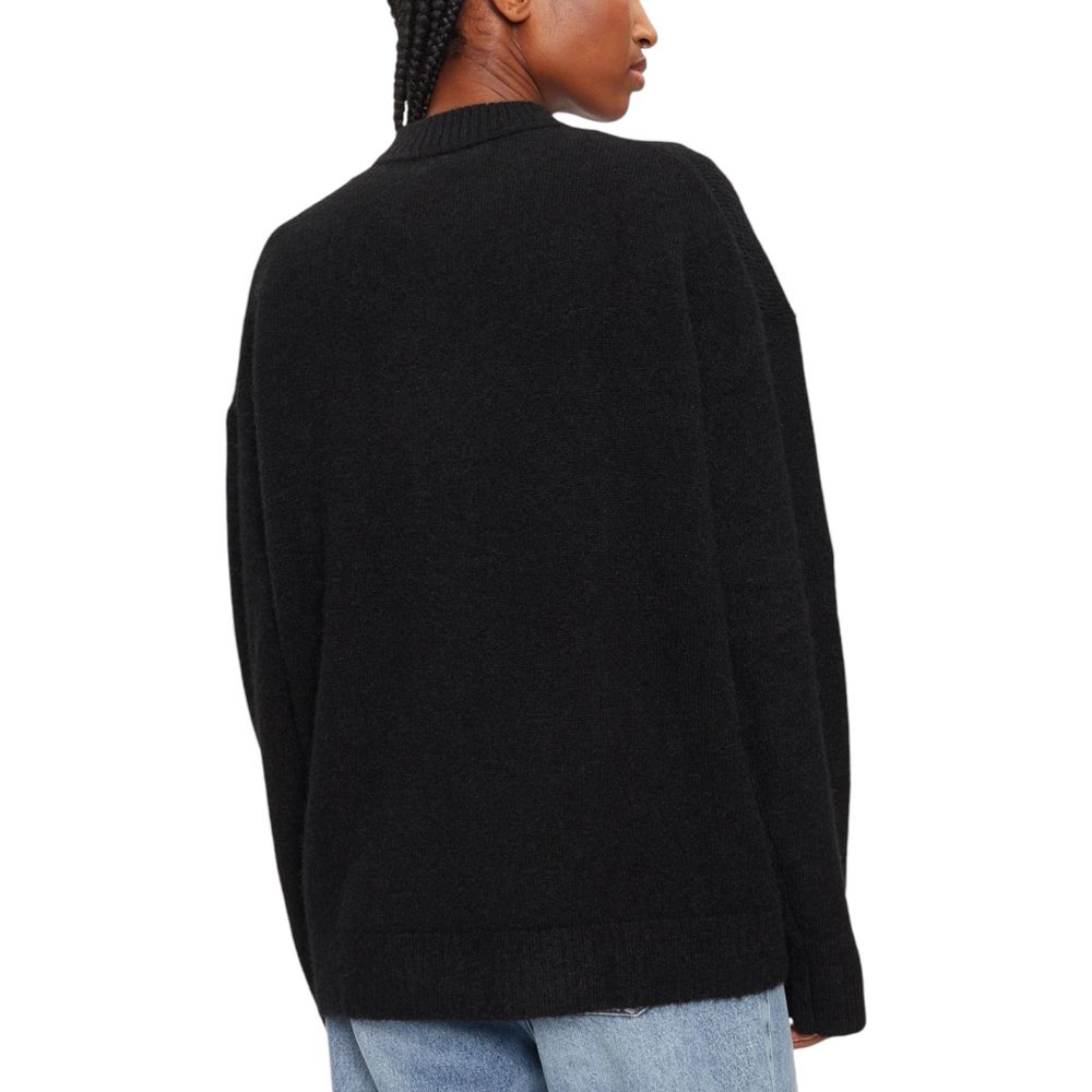 Black Polyester Sweatshirt