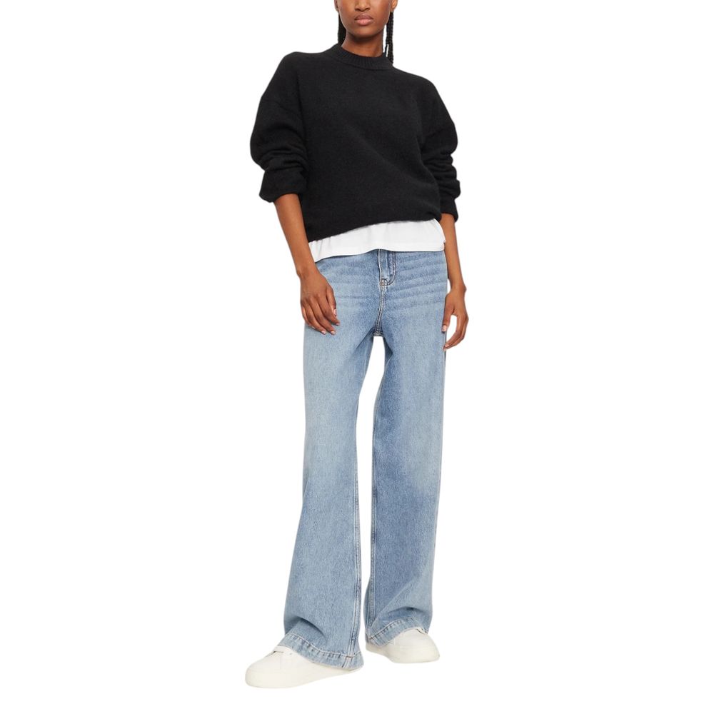 Black Polyester Sweatshirt