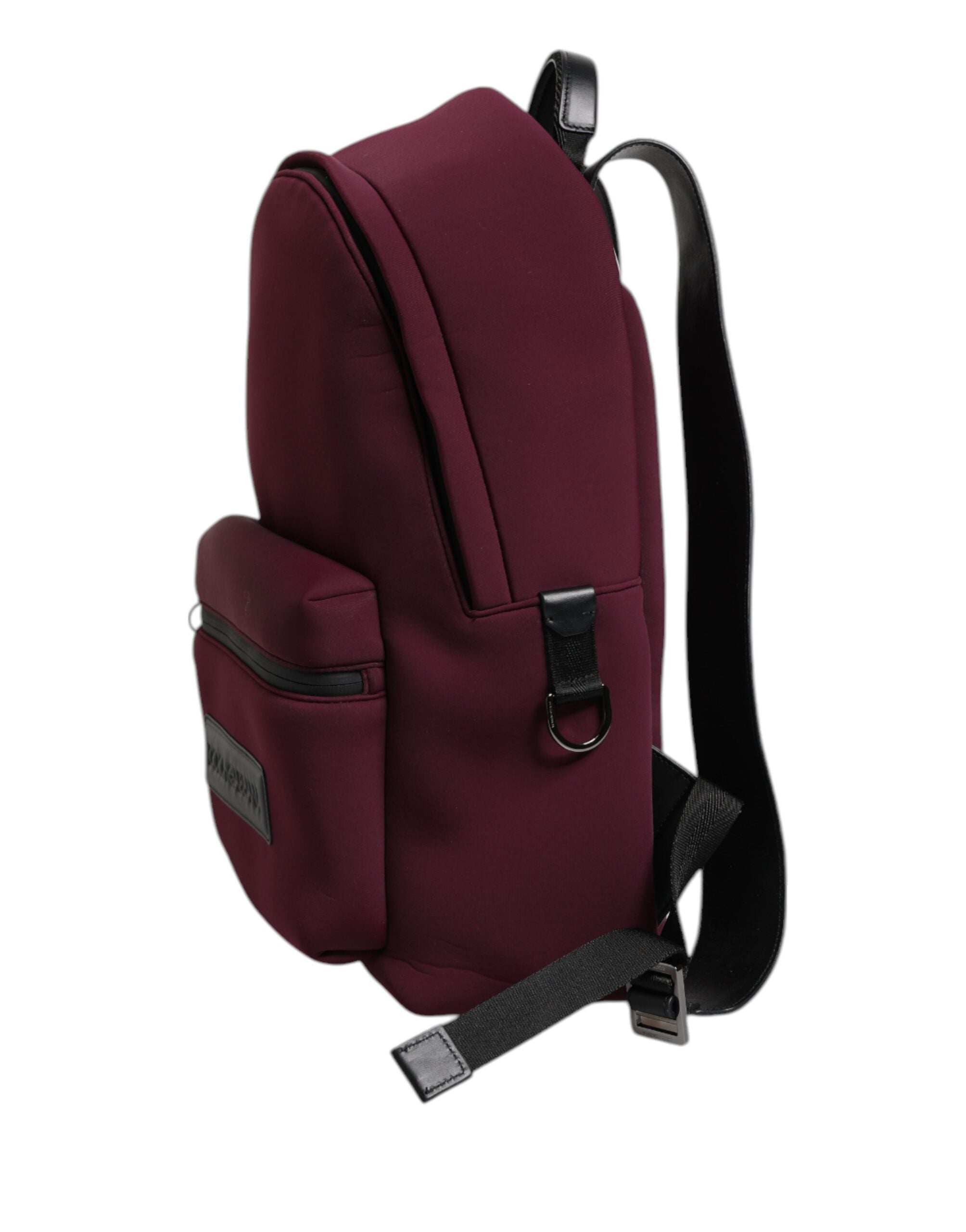 Burgundy Montreale Tecnico Textile Men Backpack Bag - ventzia
