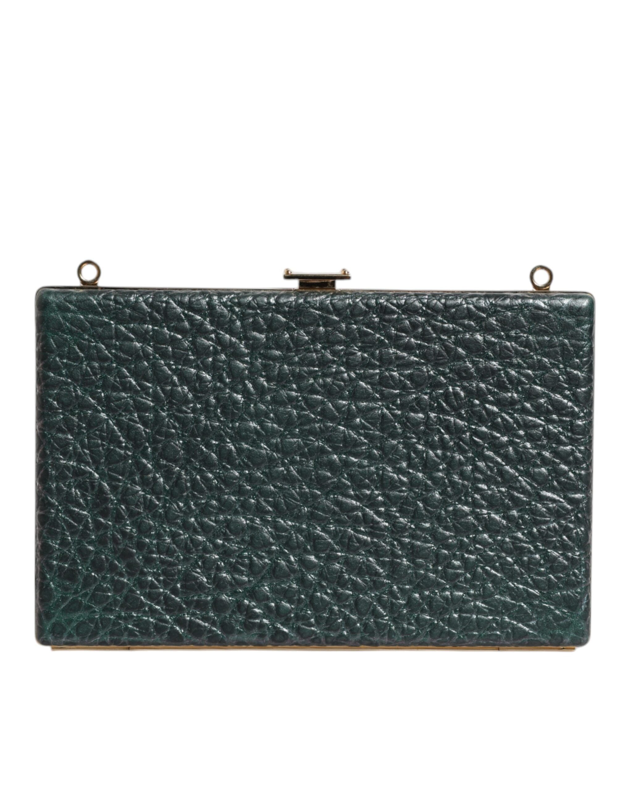 Black Leather Clutch Evening Crossbody Bag - ventzia