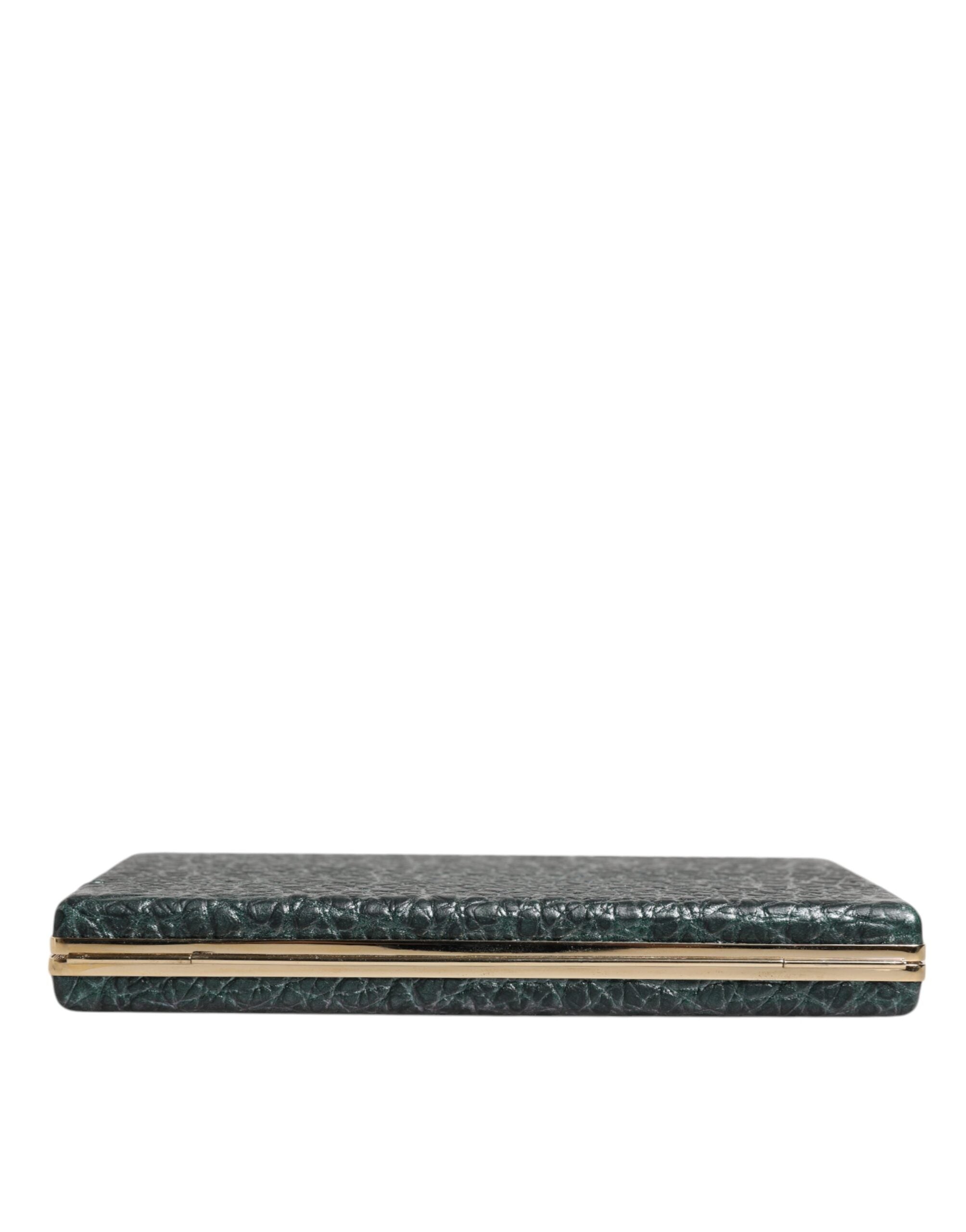 Black Leather Clutch Evening Crossbody Bag - ventzia