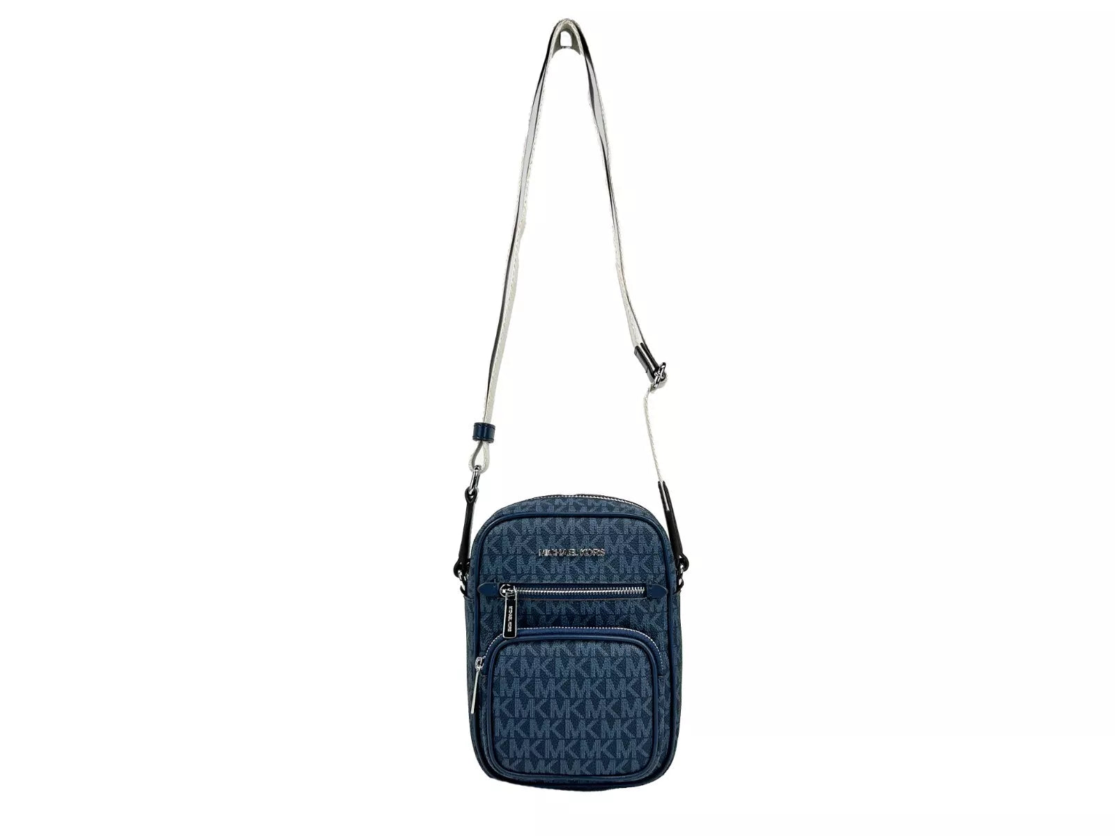 North South Medium Crossbody Bag Navy Blue - ventzia