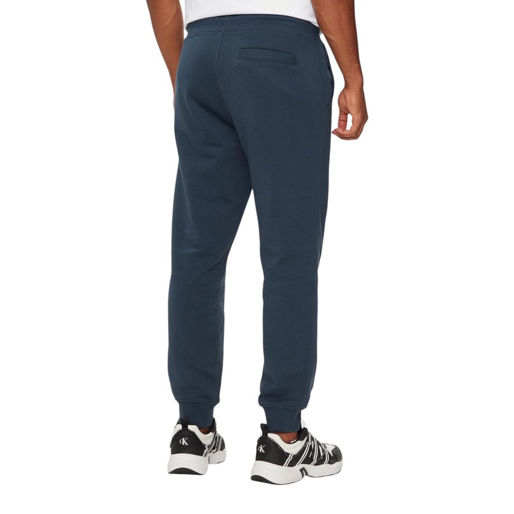 Blue Cotton Joggers (Workout Pants)