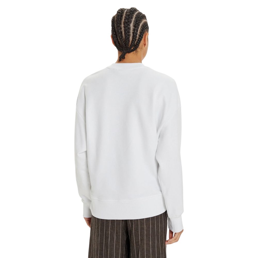 White Recycled Cotton Sweatshirt