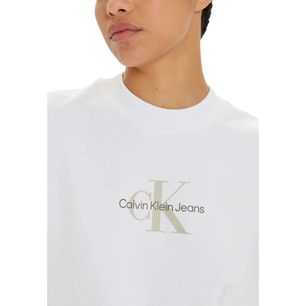 White Recycled Cotton Sweatshirt