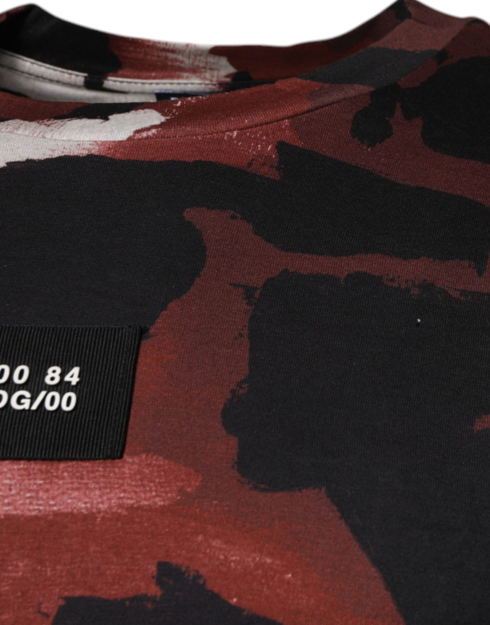 Multicolor Camouflage Crew Neck T-shirt - ventzia