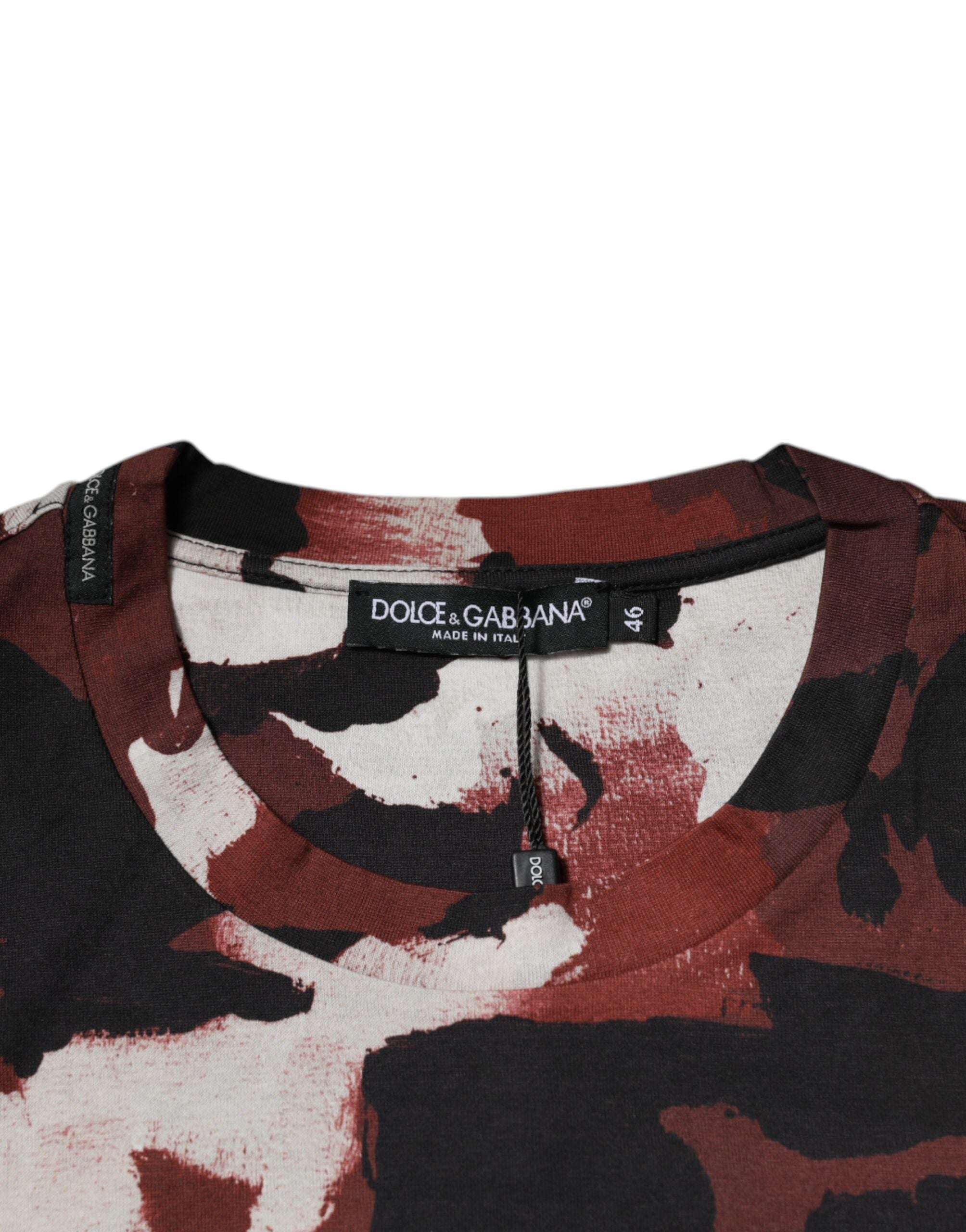 Multicolor Camouflage Crew Neck T-shirt - ventzia