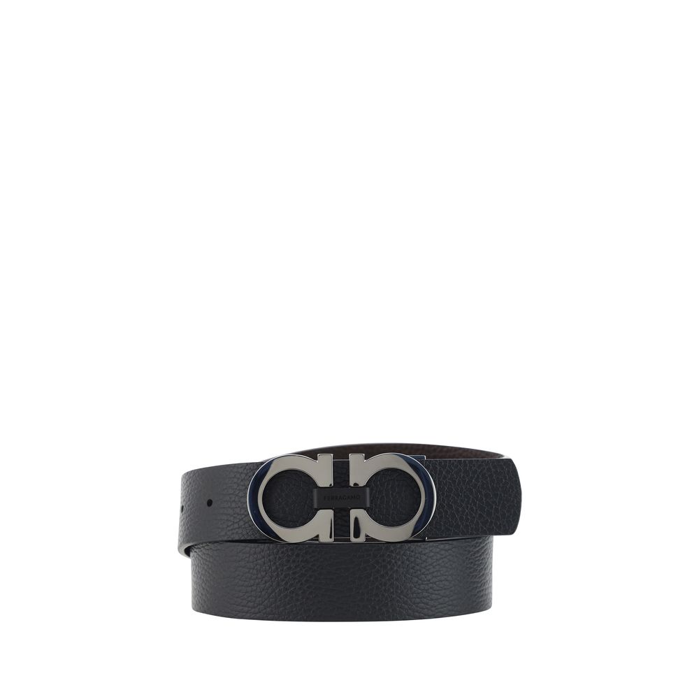 Black Calf Leather Bos Taurus Regular Belt - ventzia