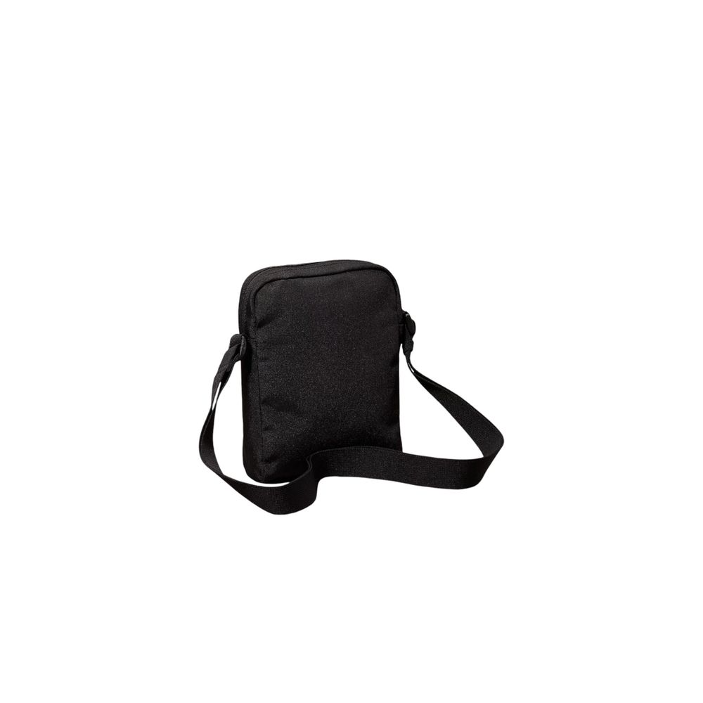 Black Recycled Polyester Messenger Bag - ventzia