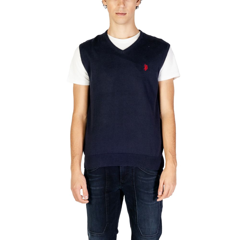 Blue Cotton Waistcoat - ventzia