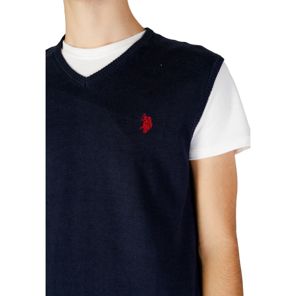 Blue Cotton Waistcoat - ventzia