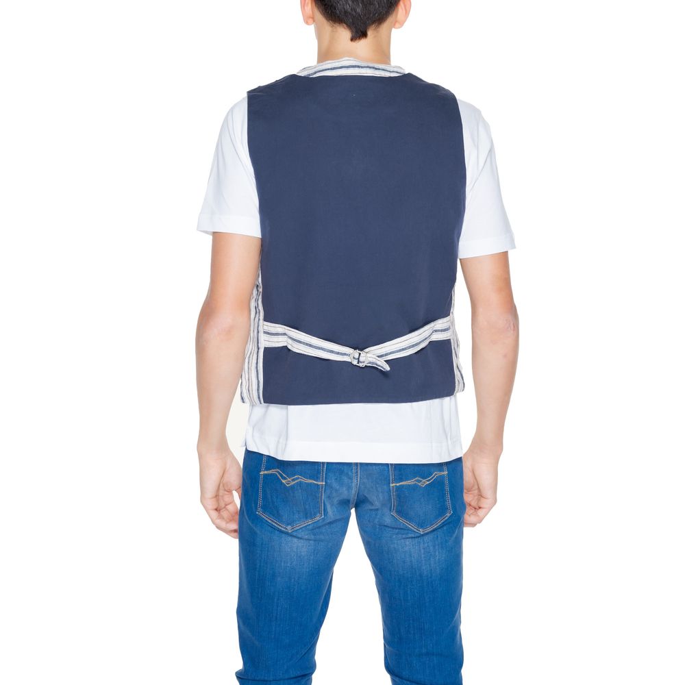 Beige Cotton Waistcoat - ventzia