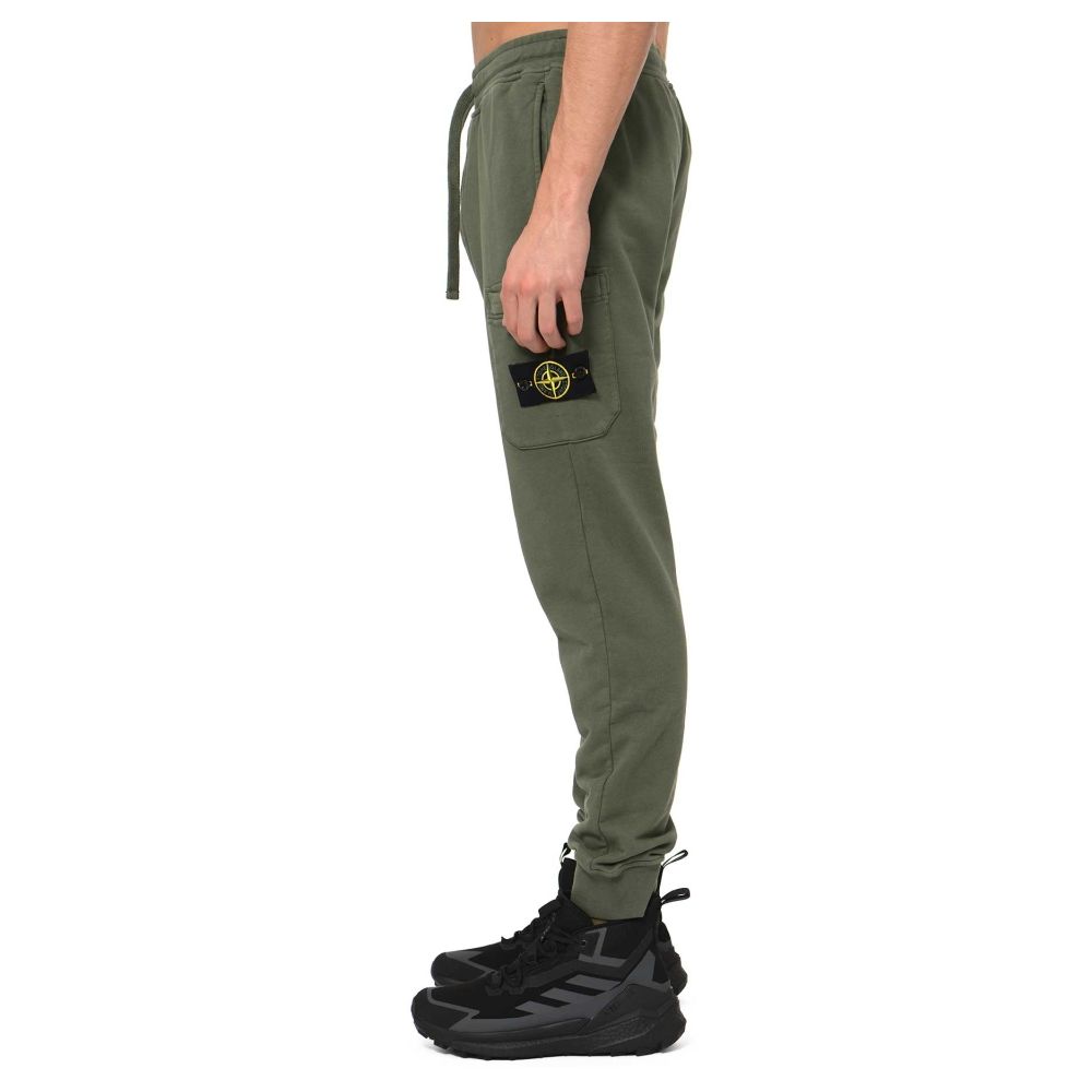 Beige Cotton Men Trouser