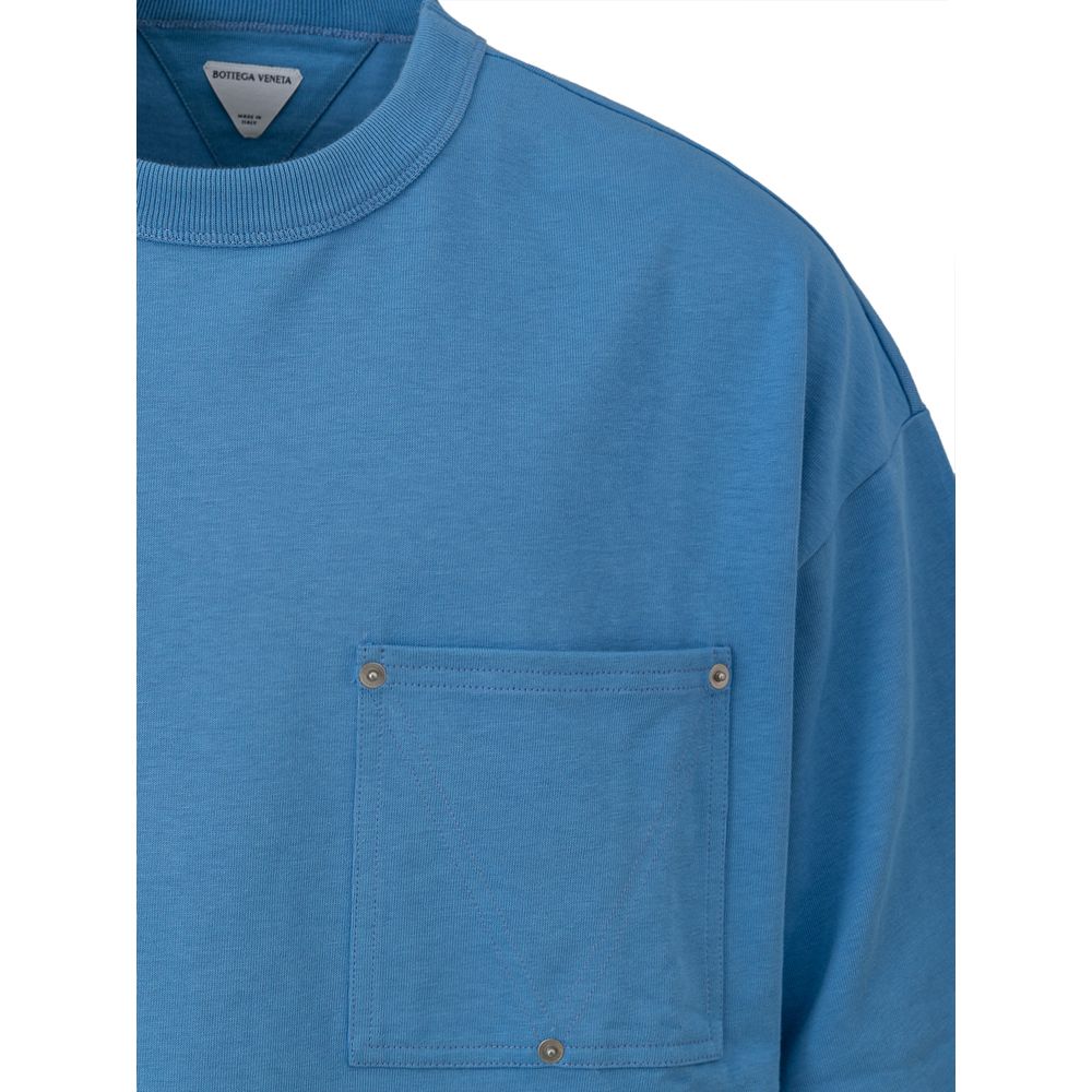 Blue Cotton T-Shirt - ventzia