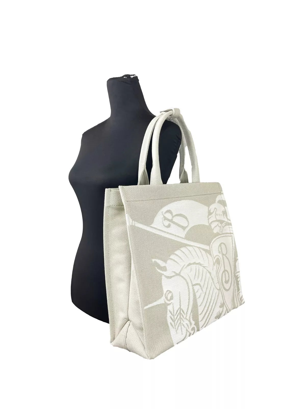 EKD Canvas Tote Bag With Coin Pouch Beige - ventzia