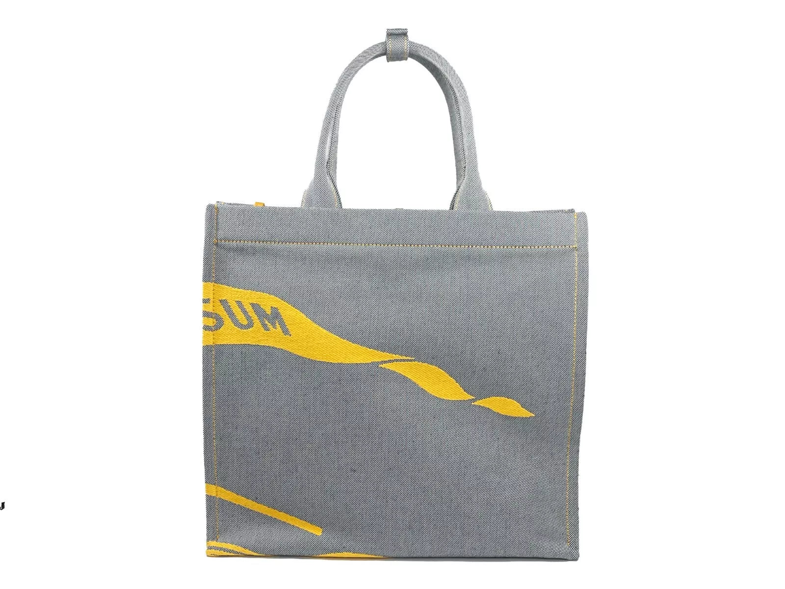 EKD Canvas Tote Bag With Coin Pouch Sunflower Gray - ventzia