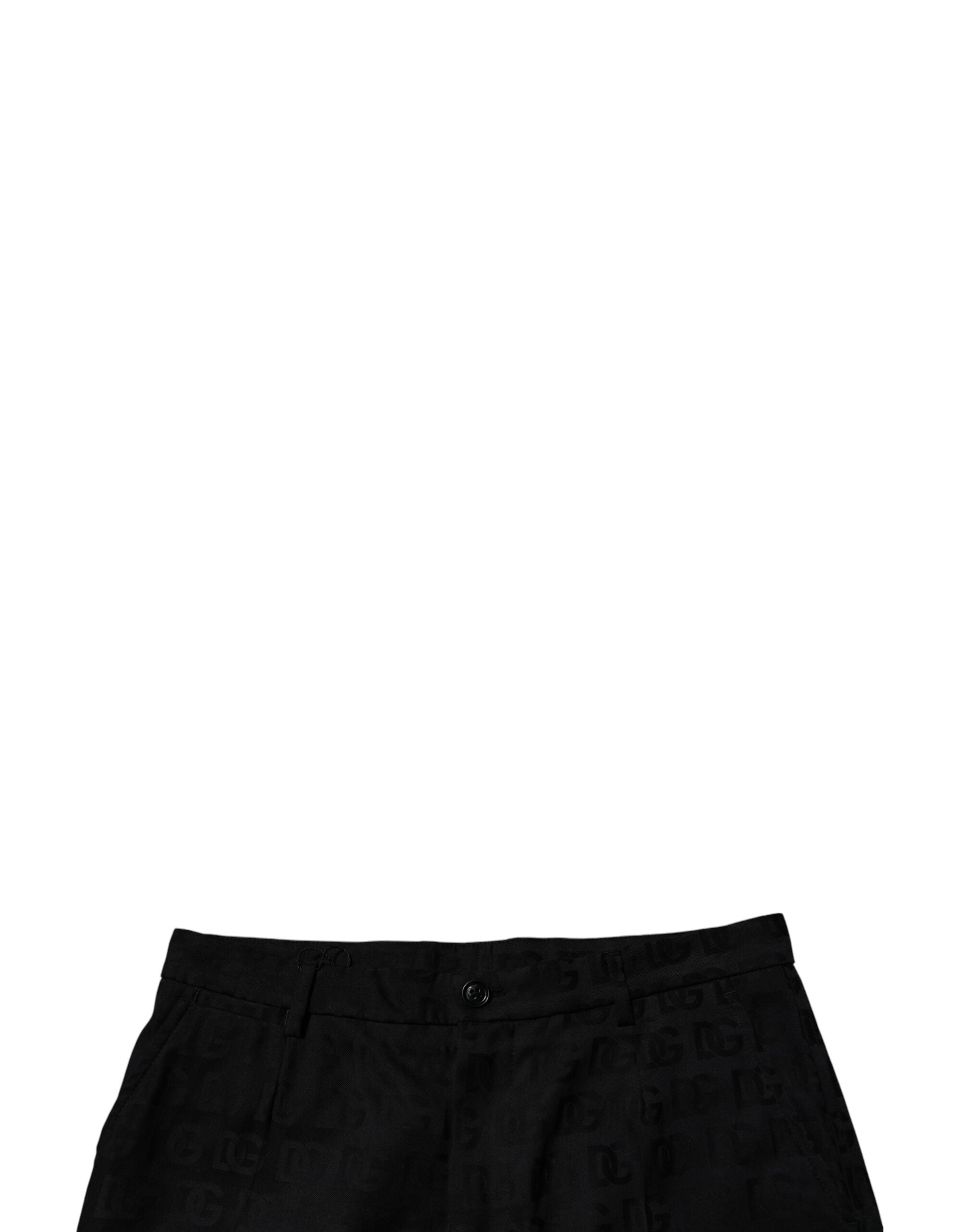 Black Cotton Casual Mid Waist Chino Shorts - ventzia