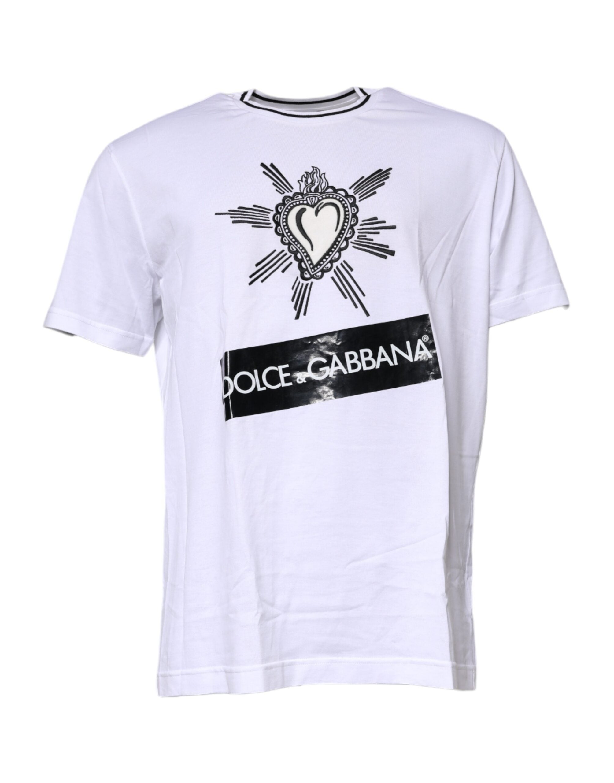 White Sacred Heart Short Sleeve T-shirt - ventzia