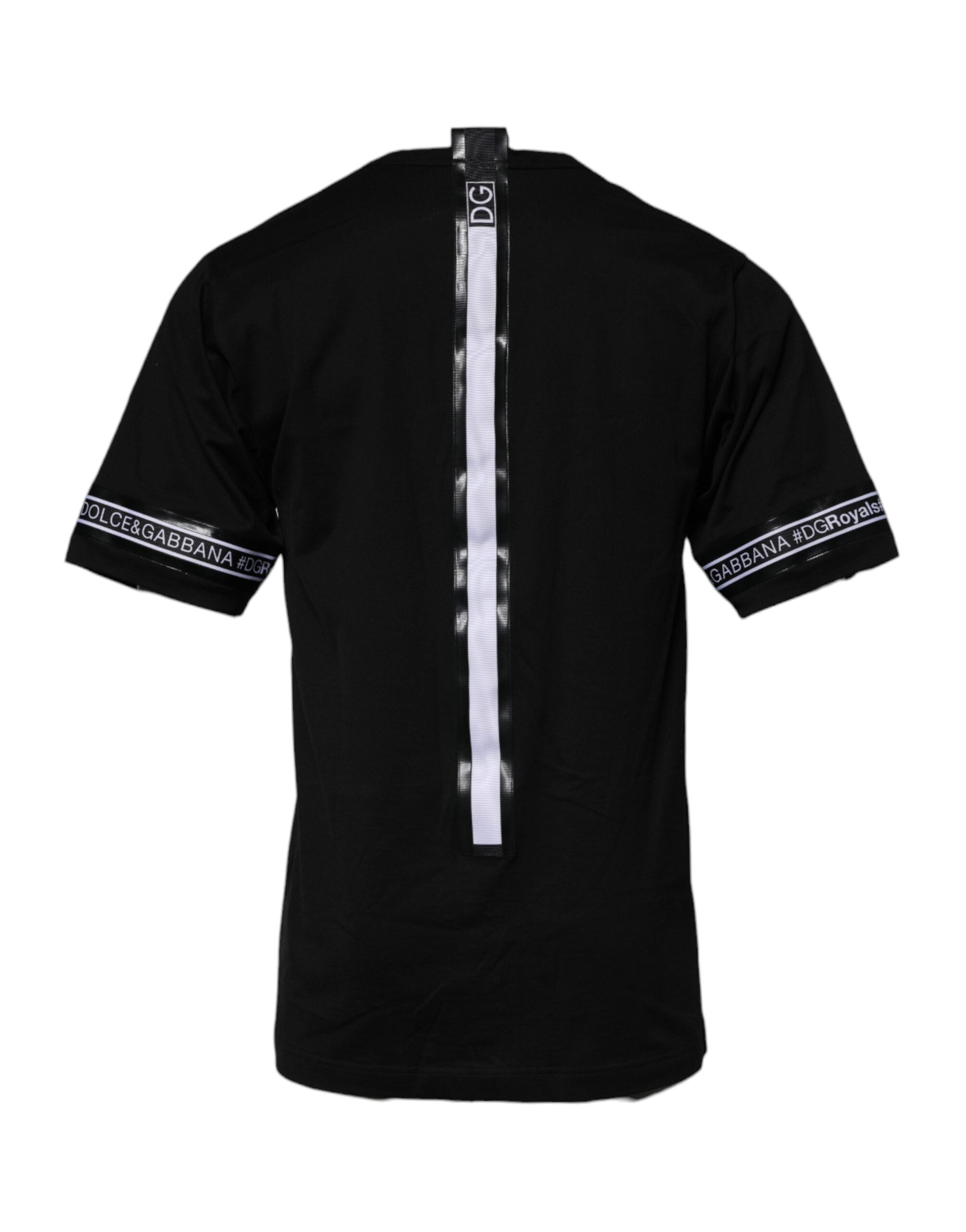 Black #DGMILLENNIALS Cotton Crew Neck T-shirt - ventzia