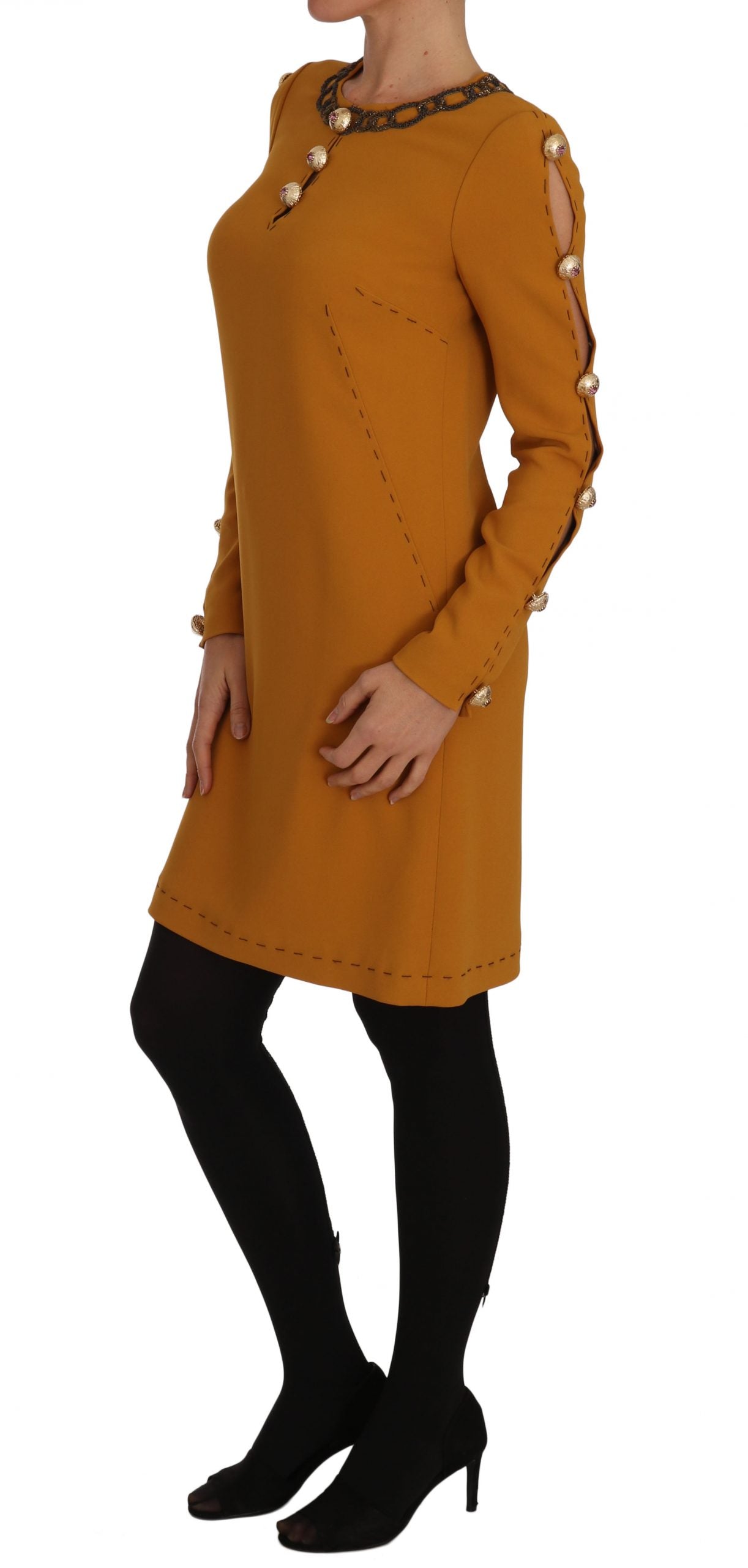 Crystal Embellished Mini Dress - Luxe Charm - ventzia