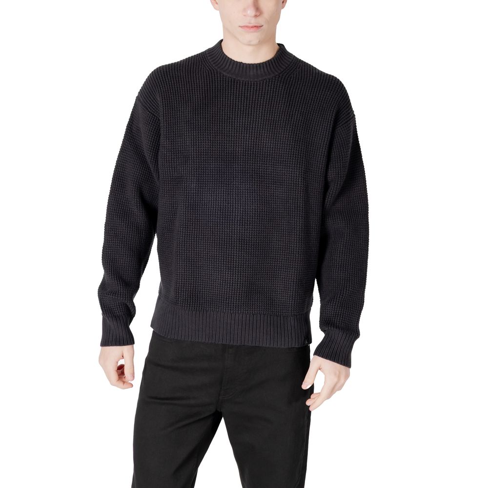 Black Organic Cotton Sweater - ventzia