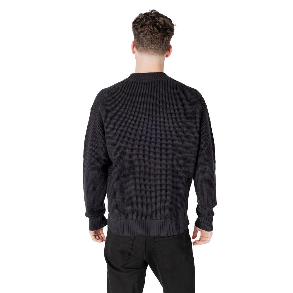 Black Organic Cotton Sweater - ventzia