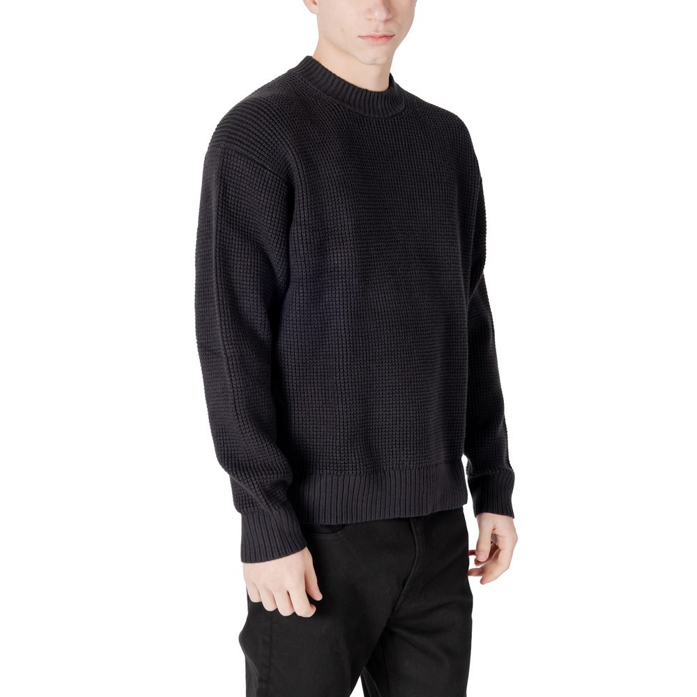 Black Organic Cotton Sweater - ventzia