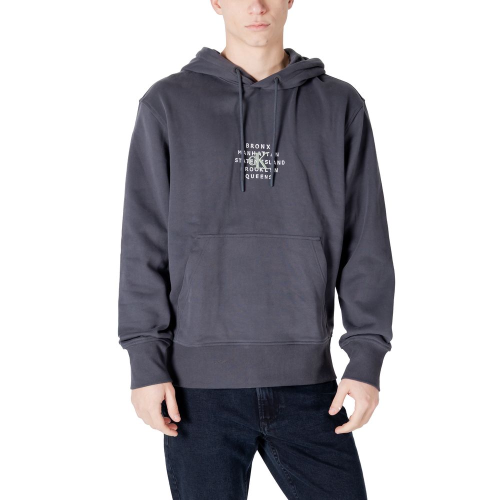 Gray Cotton Hoodie