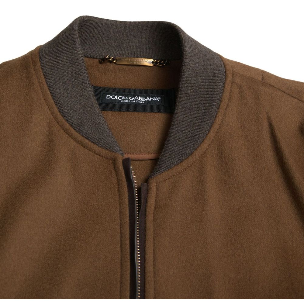Brown Cashmere Jacket - ventzia