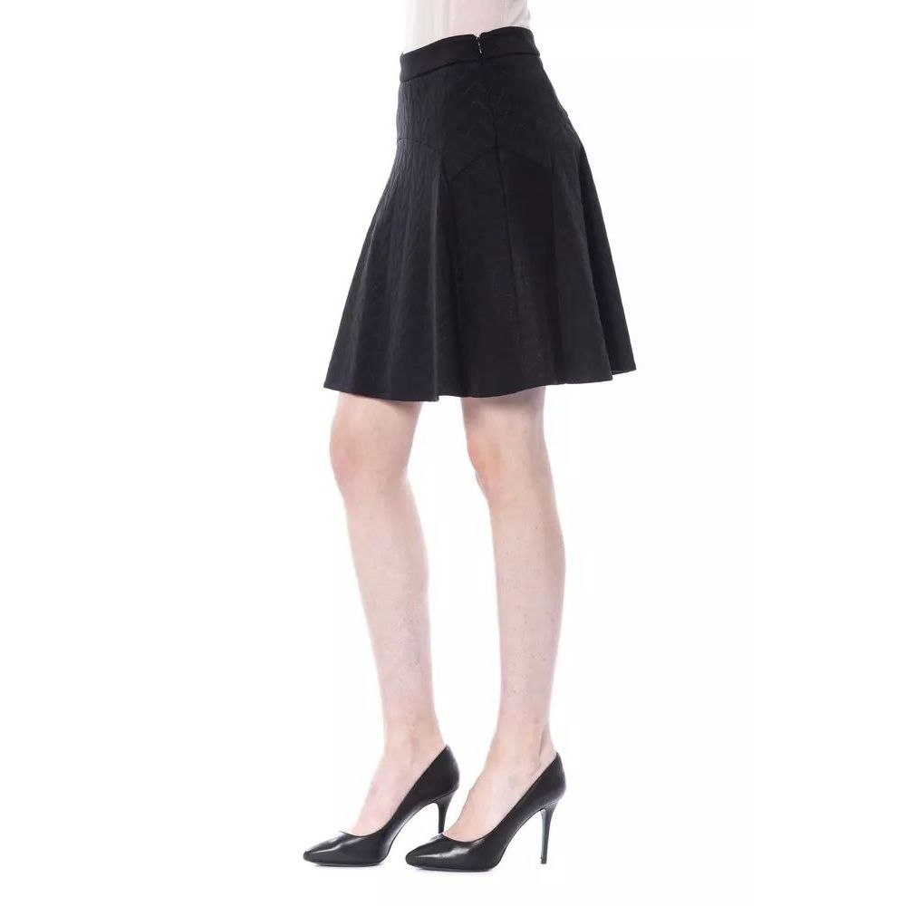 Black Polyester Skirt - ventzia